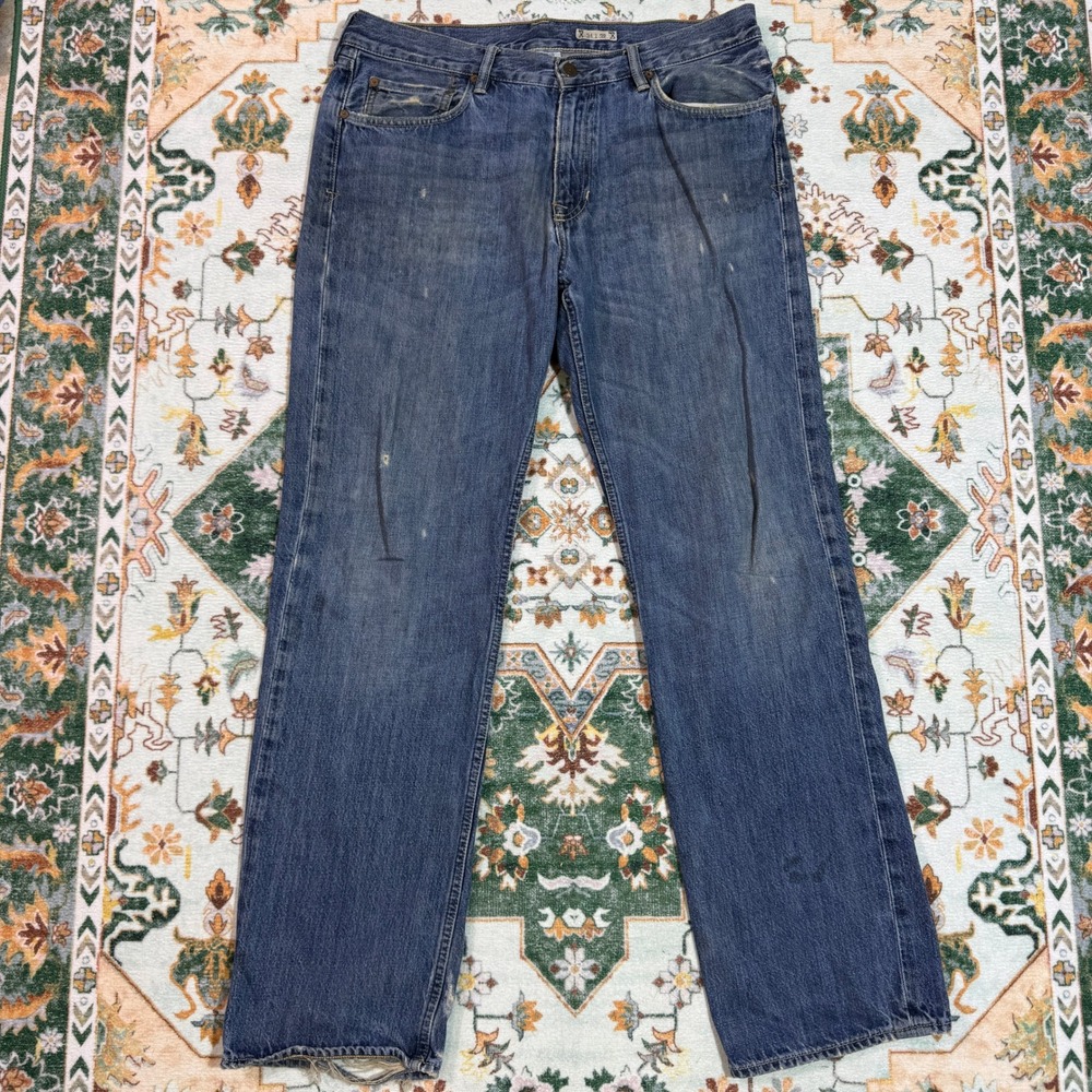 Vintage 90's Polo Ralph Lauren Men's Distressed Denim Jeans‎ Size 34x32